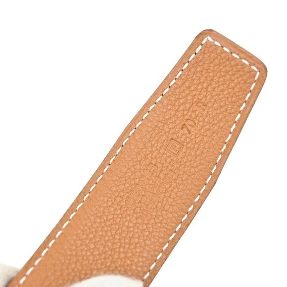 HERMES Constance H Logo Reversible Buckle Belt Leather Size 70 BK BN GHW 70RL196 - Picture 8 of 10